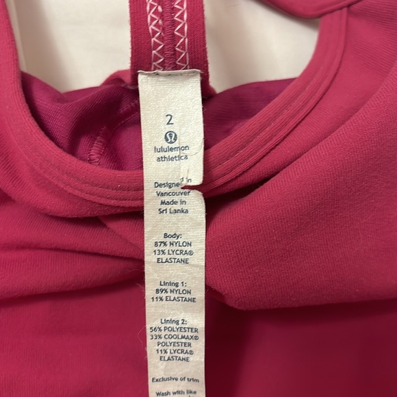 Women’s NWOT pink Lulu tank - Picture 2 of 4